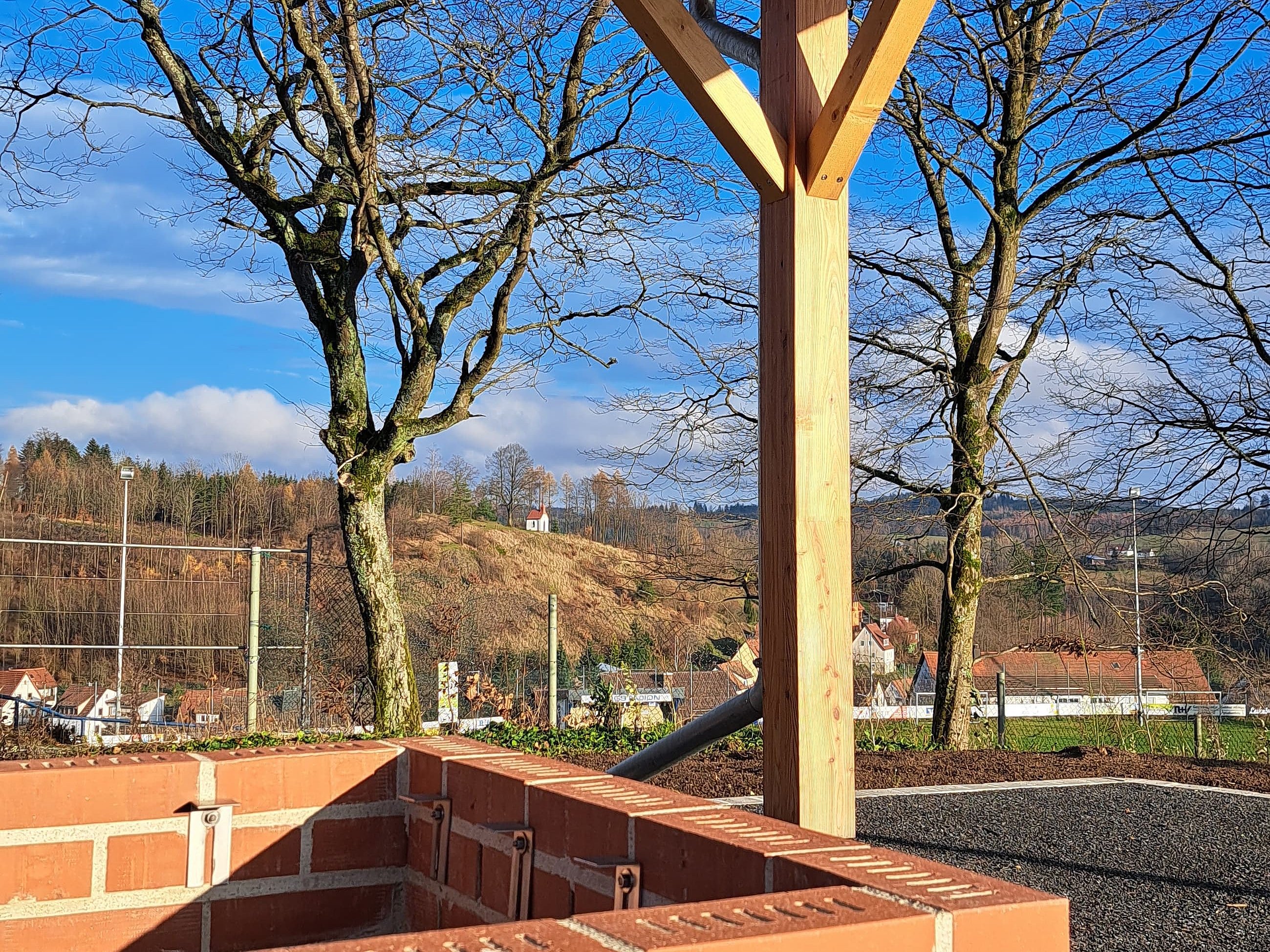 Blick vom Grillplatz auf die Traischel