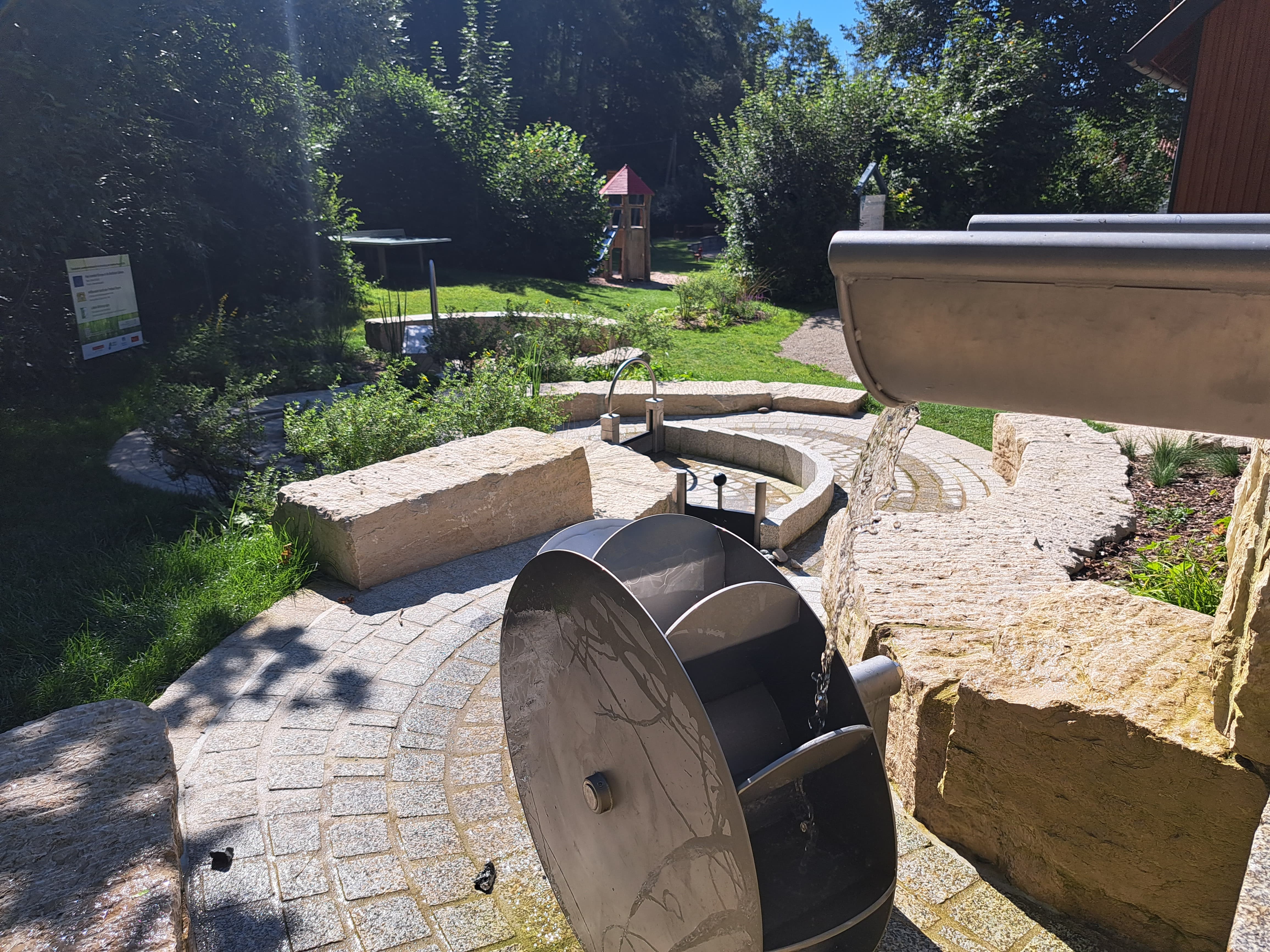 Nahaufnahme von Wasserrad